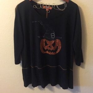 Halloween 3/4 sleeve top